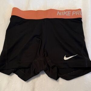 Nike Women's Athletic Shorts in Black and Coral
